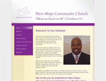 Tablet Screenshot of newhopechurchlv.org